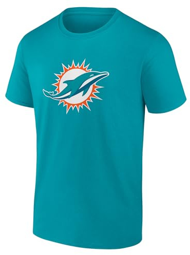 NFL Miami Dolphins Value Primary Grapic Logo T-Shirt Aqua L