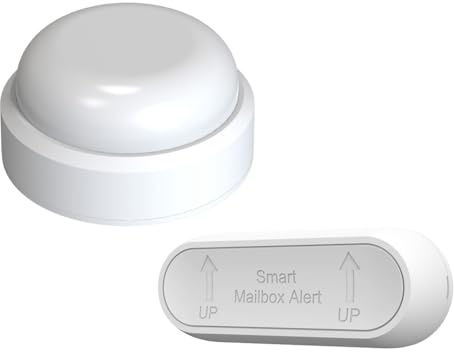 Pesderty Mailbox Alarm Mail Chime Notification System-Mail Alarm 800 Ft Long Range Wireless Mailbox Alert with LED Light Flashing