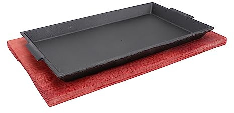 FUNNETOYU 1pieza Sartén De Fundido Antiadherente Para Asar Placa De Teppanyaki Para Parrilla De y Verduras Compatible Cocinas De Inducción y Gas Para Cocina Hispana y Japonesa