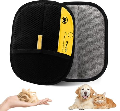 SYSYSYYASNL 2 Stück Fellmagnet, Fell Magnet Handschuh, Tierhaarentferner Handschuh, Katzen/Hunde Handschuhe,Wiederverwendbare Fellpflegehandschuhe für Haustiere