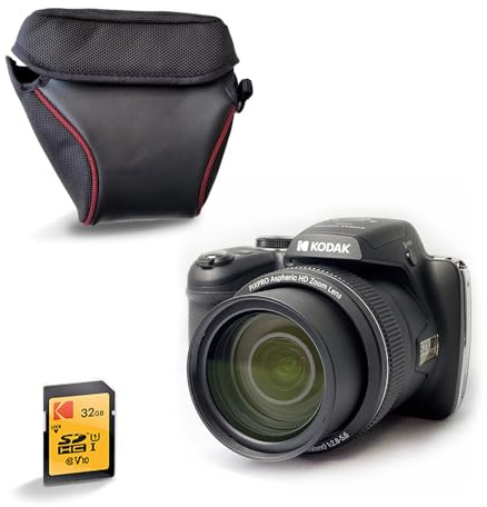 KODAK Pixpro Astro Zoom AZ528 - Fotocamera digitale Bridge, Zoom X52, grandangolo da 24 mm, 16 Megapixel CMOS, LCD da 3, Wi-FI, Rafale 6 i/s, controllo senza fili