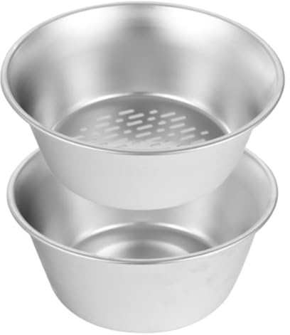 Luxshiny Passoire Alimentaire en Acier Inoxydable 16,5 CM Panier Égouttoir Compact, Évacuation Rapide, Usage la Cuisine pour Légumes, Fruits, Mini Panier d'Égouttage Domestique
