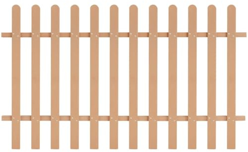 LoogCape WPC - Valla de listones de madera (200 x 120 cm), color marrón, resistente, resistente a la intemperie, protección visual, balcones, balcones, postes de valla de jardín