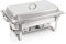 Mahlzeit Chafing Dish | Edelstahl Warmhaltebehälter Essen | Speisenwärmer, Speisebehälter, Buffet Wärmer, Wärmebehälter | Rechaud für Catering, Buffet und Party (Lille (1x 1/1 GN-Behälter))