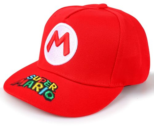 Einstellbare Kinder-Kappe Mit Cartoon-Muster - Baseball Cap, Mütze, Sonnenhut (Baumwolle, Rot)