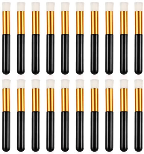 lash brushes, 20Pcs Lash Shampoo Brush Lash Cleaning Brush, Nose Pore Deep Cleaning Remover Tools Eyelash Extensions Lash Cleanser Facial Cleansing Blackhead Washing Brushes for women and men (Black)