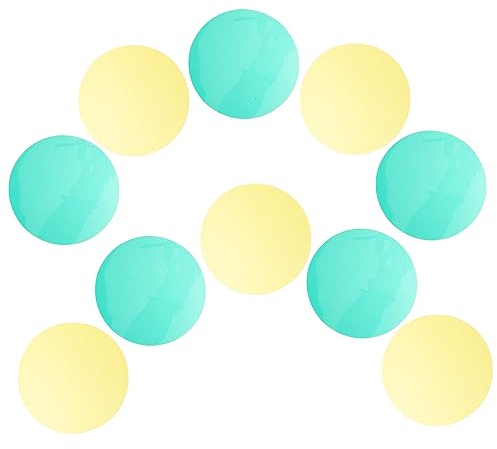 Yardenfun 10pcs Spotlight Lens Filters Handheld Filter Lenses for Camera Replacement for Spotlight Yellow Green