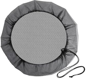 MZPOZB Mesh Cover For Rain Barrel Mesh Cover Netting for Rain Barrels Barrel Cover Rain Water Tank Cover Mosquito Net Rain Water Collector Cover Garden Supplies Rain Barrel Mesh Cover(110CM)