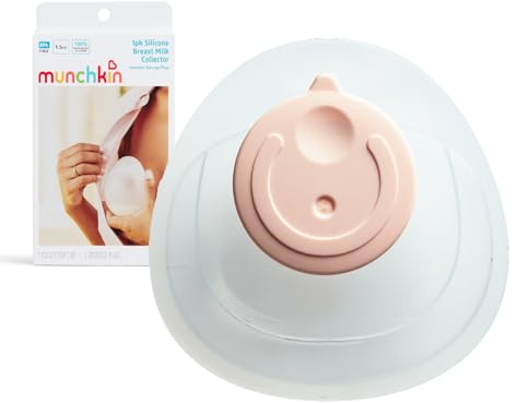 Munchkin Collecteur de Lait Maternel en Silicone | Collectez le lait maternel du sein opposé pendant l’allaitement | Facile à utiliser | Design ergonomique | Essentiels pour bébé et allaitement