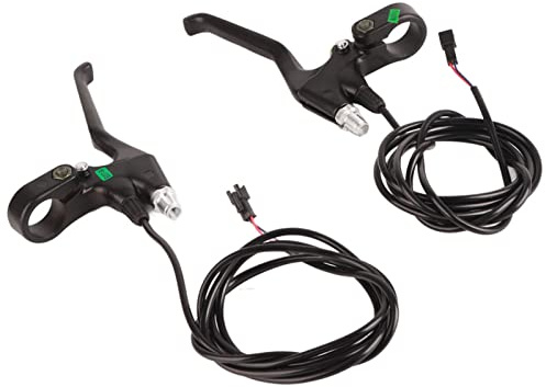Fyearfly Freni per bici elettrica, 1 paio da 22,5 mm, leva del freno Unviersal con cavo da 1,5 m, set di leve del freno in lega di alluminio, per biciclette elettriche e scooter