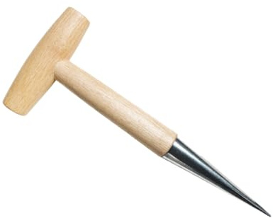 TOYANDONA Outil de Jardinage T Handle pour Perçage de Plantoir à Semences Durable avec Manche Accessoire Jardin pour Plantation Transplantation et Ameublissement Sol