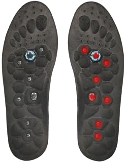 Foot Massage Insoles for Women Reusable Magnetic Therapy Foot Insoles Acupressure Shoes Insoles Men Magnetic Acupressure Shoe Inserts Reflexology Foot Pain Relief Insoles (1pair, S（ 35-39）)