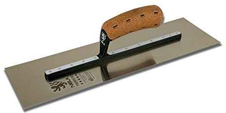 NELA Premium Chromstahl Glättekelle 455 x 120mm rostfrei Glättkelle Traufel Glätter 100% Made in Germany