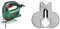Bosch PST 650 Seghetto Alternativo Compact Easy, Nero/Green + Bosch 2607010079 - Paraschegge, 5 pezzi