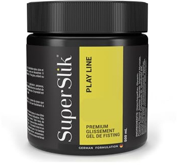 Super Slik Personal Lubricant for Fisting and Anal Sex - Thick and Long Lasting Back-Door Gel - Hybrid Silicone and Water Based Anal Lube for Men | Women | and Couples - 500-ml (17 oz)