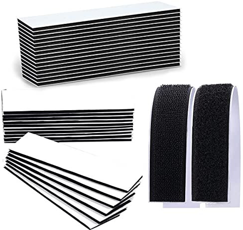 44 Stück [22 Paar] Selbstklebendes Klettband, Bilderrahmen Klebestreifen, Teppich Aufkleber, zur Montage, zum Aufhängen oder Organisieren von Artikeln.