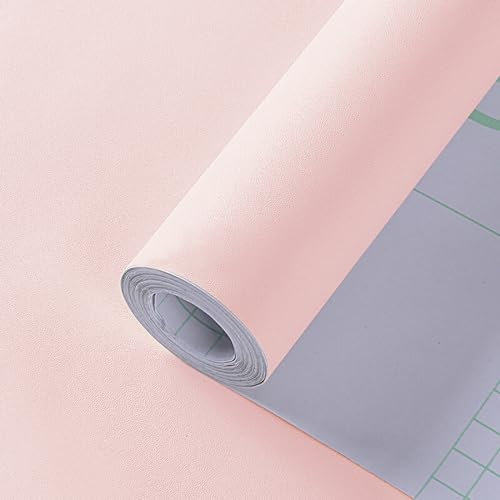 Groß Selbstklebende Folie Für Möbel, Möbelfolie Selbstklebend, 60CM×5M, Wasserfest Dick Küchenfolie Selbstklebend, Dekofolie Tapeten Klebefolie Pink Folie Für Küchenschränke Möbel