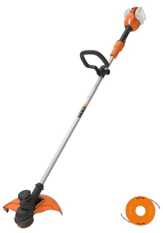 WORX WG183E.9 36V (40V máx.), batería dual inalámbrica, 33 cm, desbrozadora de césped, cortador de bordes, (solo herramienta, batería y cargador se venden por separado), multicolor