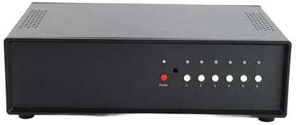 Amplificateur de Tube Commutateur de Haut-parleur, Conception d'isolement Complète Professionnel 100‑240V d'Amplificateur de Puissance Passive Sélecteur de Haut-parleur pour l' de (Prise UE)