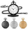 BYZESTY Vintage Taschenuhr, 3 Stück Taschenuhr Mit Kette, Retro Quarz Taschenuhr, Antik Kettenuhr Mit Römischen, Taschenuhr Retro Für Männer Frauen Opa Vater Geburtstag Jahrestag (Weiß+schwarz+Gold)