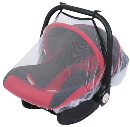 Asiento de coche para bebé a prueba de insectos, red antiinsectos para capazos infantiles