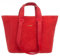 Vezze Carriola Elegante Shopper-Tasche aus Italienischem Wildleder - Praktisch und Geräumig - Ideal für den Alltag und für Dokumente im A4-Format - Rot - Wildleder
