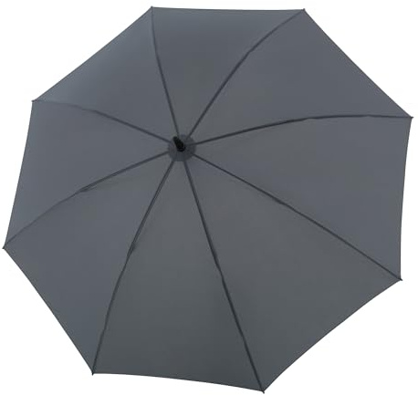Knirps C.900 Light XXL großer Regenschirm in Dunkelgrau I manueller Regenschirm leicht & stabil I Partnerschirm mit ø 122 cm I windfest bis 100 km/h I Golfschirm mit rutschfestem Griff
