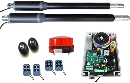 KONGMM Motor Puerta Corredera Motor de actuador Lineal, abridor de Puerta oscilante automático eléctrico, abridor de Puerta oscilante de de pistón(Kit 2)