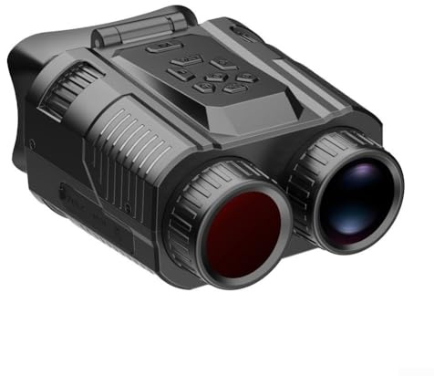 Gafas de visión nocturna, 4K para prismáticos de visión nocturna con 2 pantallas HD y zoom de 28X recargables para camping y vigilancia