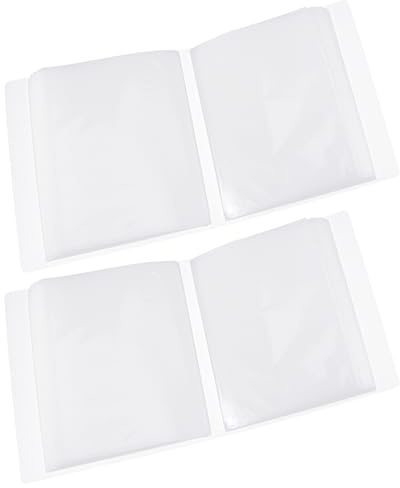 Mipcase Álbum de Fotos 6 Pulgadas 100 Hojas Inserciones Mate PP Protector para Álbum DIY Libro de Recortes Sencillo para Guardar Fotografías Adecuado para Álbumes de Estantería y