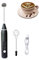 Milk Frother Handheld Rechargeable, HSIULMY Handheld Milk Frothers Mini Whisk, 3 Speed Adjustable Coffee Frother with 2 Stainless Whisks Blender, for Latte, Cappuccino, Hot Chocolate, Egg Beating