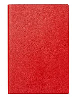 B5 / A5 / A6 Benutzerdefinierte Logo Schwarz / Rotes Leder Lose-Blatt Tagebuch Notebook Hardcover Business-B5._ROT