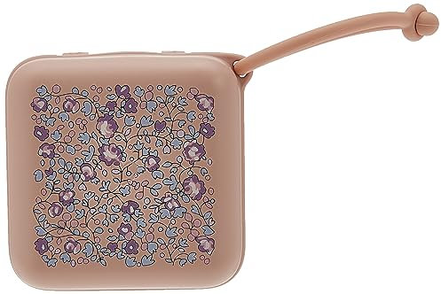 BIBS x Liberty Schnuller Box mit Gummiband. Sterilisator Box für Schnuller. 100% BPA Freies Material. Hergestellt in Dänemark (Eloise Blush)