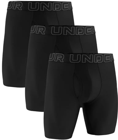 Under Armour Performance Tech Long-Leg Boxer Brief, multipack, 23 cm (9 tum) innersöm, komfort hela dagen lång
