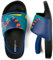 Littleplum Badelatschen Kinder Badesandalen Mädchen Badeschlappen Kinder Badeschuhe(A Dunkelblau,26/27 EU)