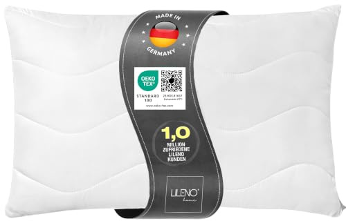 LILENO Home Kuddstoppning 40 x 70 cm, 1 st med dragkedja för soffa, sängar och dekorationer, tvättbar upp till 95 °C
