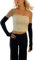 Prettystern Damen extra-lang Arm-Wärmer Arm-Stulpen 100% Kaschmir-Wolle Winter Pulswärmer Abend-Mode Schwarz