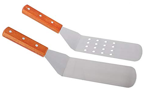 RASTKY Espátula para Pizza, Juego de 3 Palas Duraderas de Acero Inoxidable para Pizza, Pastel, Queso, Parrilla, Comida Adecuada para la Cocina Casera