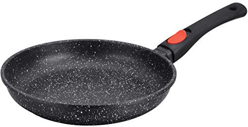 Shepler - Sartén de efecto piedra con mango extraíble, diámetro 28 cm