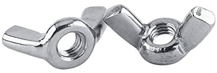 Écrou Papillon Écrou à Oreilles en Acier Inoxydable Argenté Acier Inoxydable 316 Acier Inoxydable Ss316 Écrou à Oreilles Écrou Papillon Écrou à Oreilles Serrer à la Main (M8) (M8)