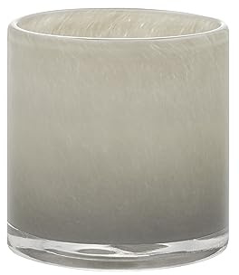 blomus Windlicht -SAGA- | Kerzenhalter aus Glas | Farbe Mourning Dove | Größe M | Ø12 x 12H cm | für Innen- und Außendekoration