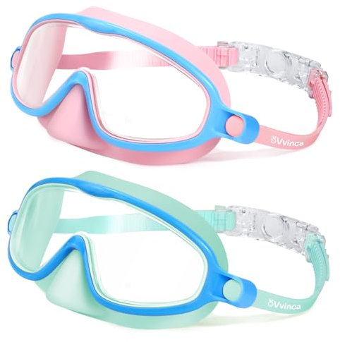 Vvinca Kinder-Schwimmbrille mit Nasenschutz
