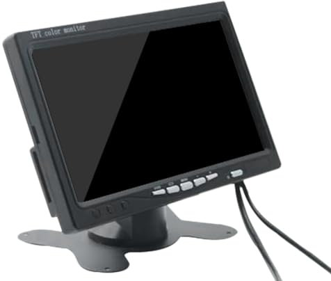 TsoLay Mini TV 7 Inch HD Monitor 800X480 Portable Car LCD Screens on DVD/CMMB Two Input for Passenger Cars Trucks