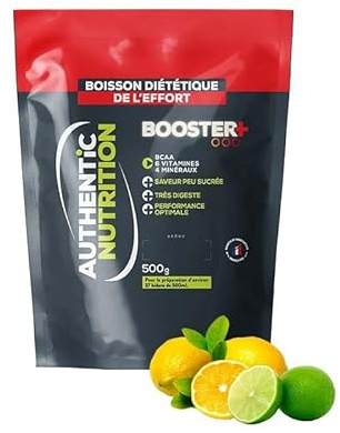Boisson isotonique de qualité pour efforts longs - 34 g de glucides par portion - Très digeste - Utilisée par les sportifs pro - Fabrication 100% française - Arôme citron/citron vert - Format 500 g