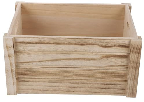 Toddmomy Caja De Madera para Macetas Rectangular Maceta Vintage De Madera para Arreglos Jardín o Interior