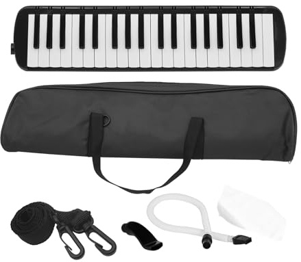 Melodica-Musikinstrument mit 37 Tasten – Luftklaviertastatur, Blasmusikklaviere, professionelle Mundharmonika mit Tragetasche, einfach zu spielendes Blasklavier | Anfänger, Schüler, Kinder, Erwachsene