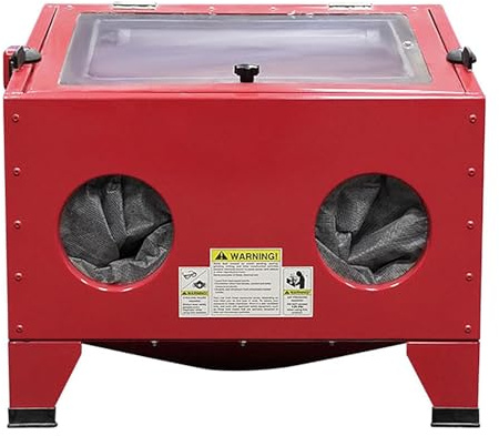 YXZQLOZ Machine de sablage professionnelle avec lumière LED, double filtration et cloison de sablage pour gravures artisanales et nettoyage