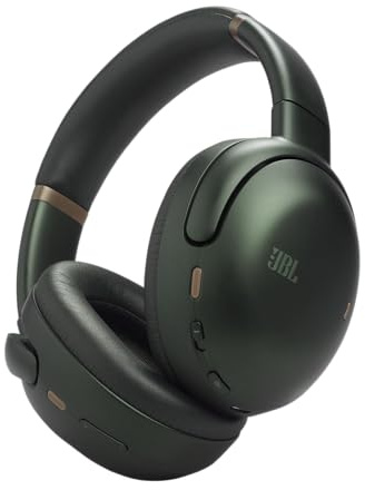 JBL Tour One M3 Auriculares supraaurales inalámbricos con Bluetooth, cancelación de Ruido True Adaptative, 70h de batería, Ajuste cómodo, Sonido JBL Spatial 360 con Seguimiento de Cabeza, Verde