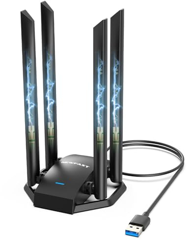 NEWFAST 1300 Mbps Clé WiFi Compatible avec Windows 10/11