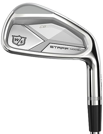 Wilson Staff Golf Clubs Iron Set, Staff Model CB, 4-PW, S-Flex, For Right-Handers, Steel Shaft, 7 Clubs, Silver, WGR200035S
